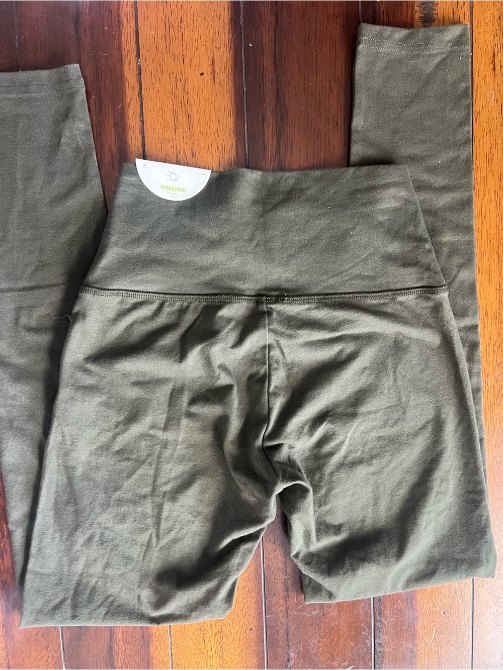 Offline by aerie Women's Olive Green Stretch Leggings